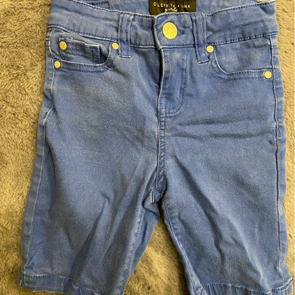 Celebrity Pink Blue Jean shorts Girls Used size 7
